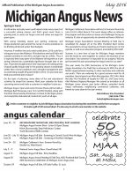 Michigan Angus News May 2016
