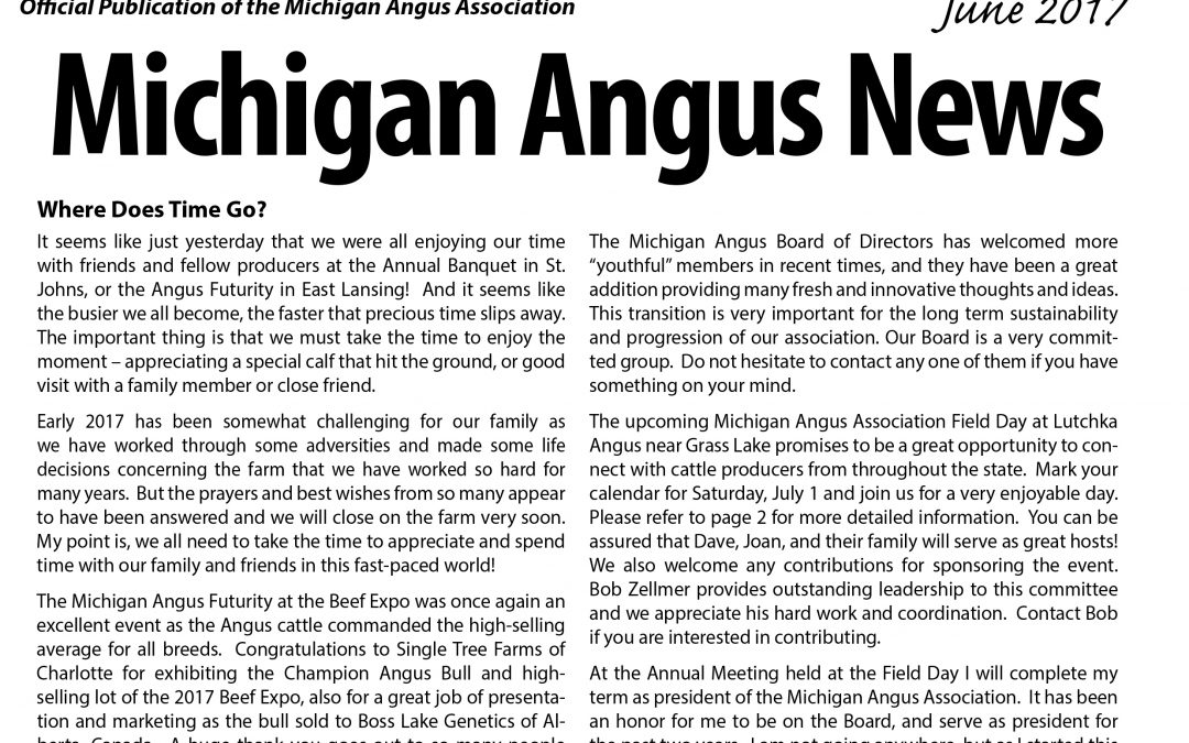 June 2017 Michigan Angus News