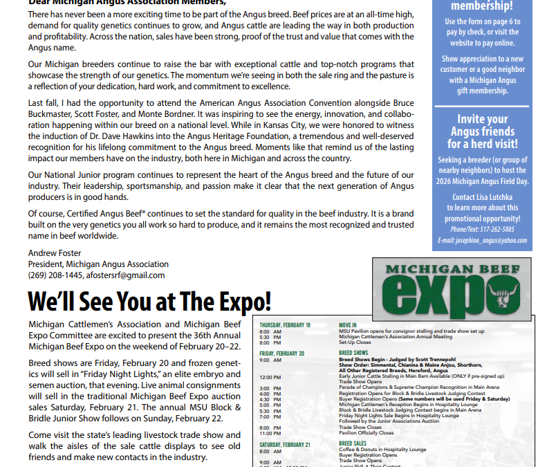 February 2026 Michigan Angus News