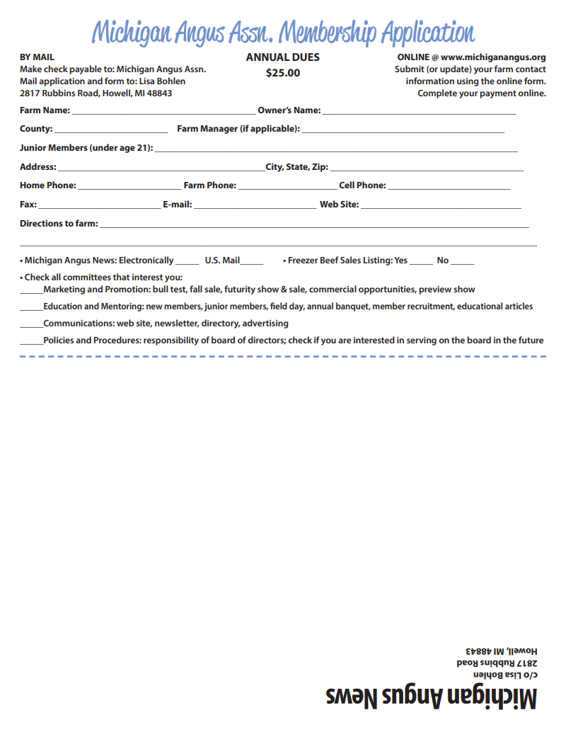 October 2026 Michigan Angus News
